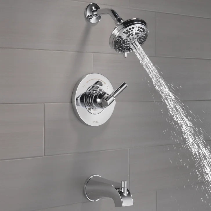 Delta Becker Monitor 14 Series Single Handle Tub and Shower Faucet