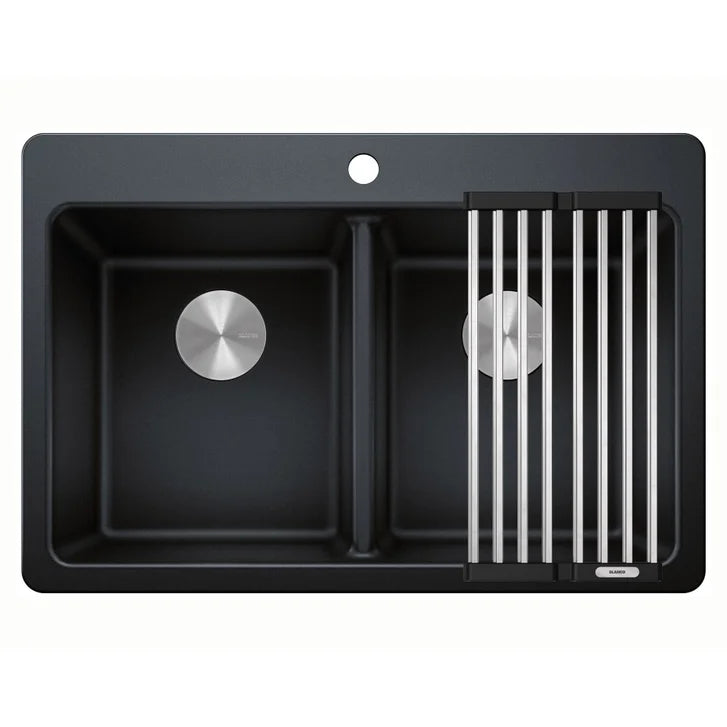 Blanco Homestyle 30.5 in. Double Bowl SILGRANIT Kitchen Sink