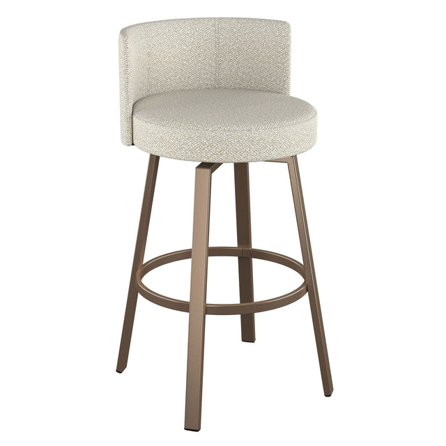 Amisco Cristina Swivel Counter Stool, Bronze Metal Frame O3
