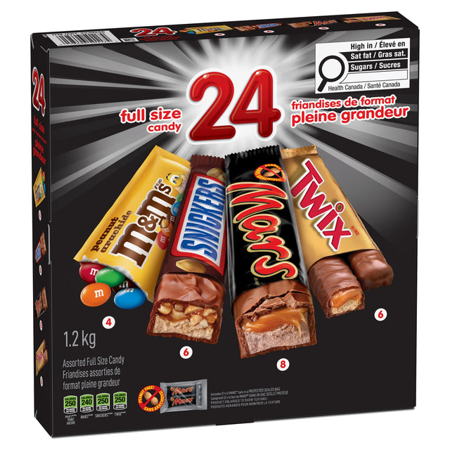 Mars Assorted Candy Bars, 1.2 kg A7