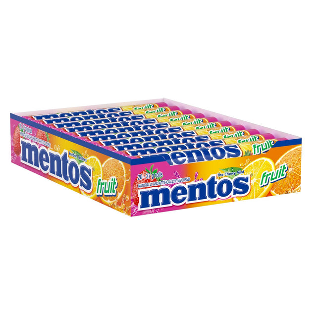 Mentos, Chewy Mints, Fruit, 20 × 37 g N7