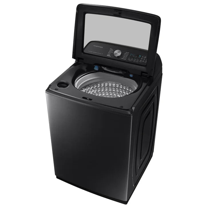 Samsung 27.5 in. 6.0 cu. ft. Black Stainless Steel Top Load Washer with SuperSpeed and EasyAccess Drum