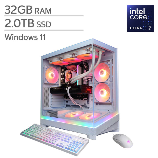 CyberPowerPC Gamer Supreme Gaming Desktop, Intel Core Ultra 7 270KF Plus - 32GB RAM, 2TB SSD, 16GB NVIDIA GeForce RTX 5080 P7