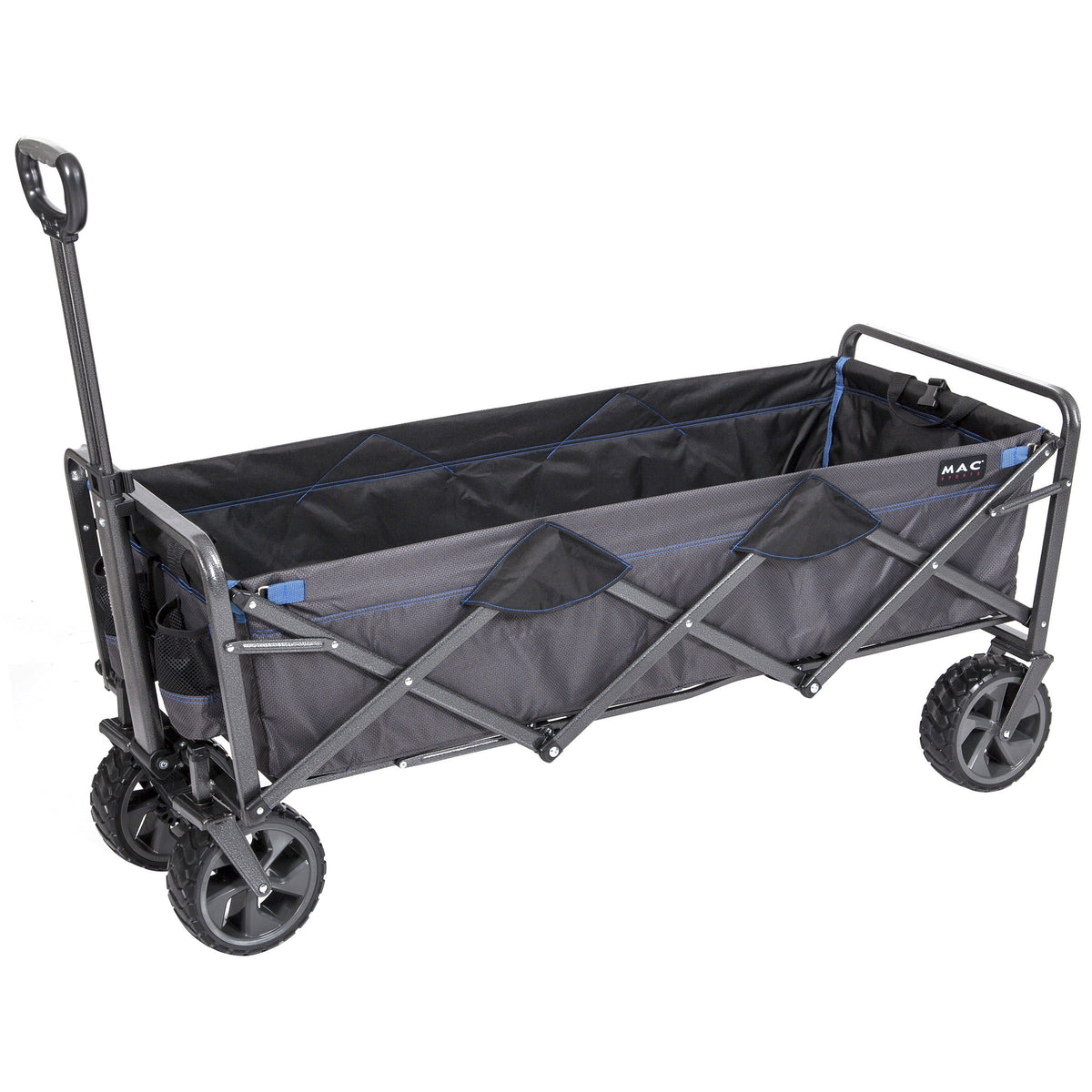 Mac Sports Extended Folding Wagon with Brakes