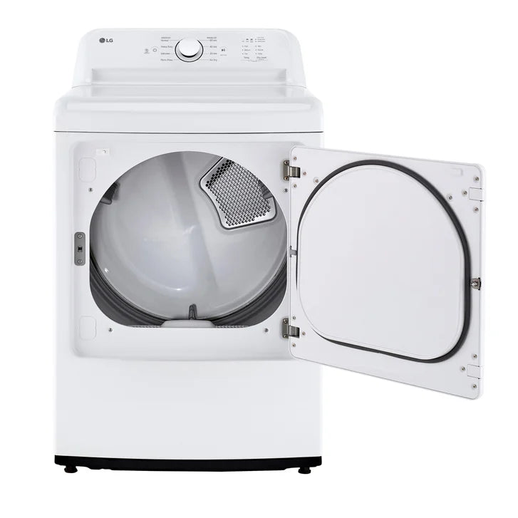 LG 7.3 cu ft. White Electric Ultra Large Capacity Dryer with Sensor Dry Technology