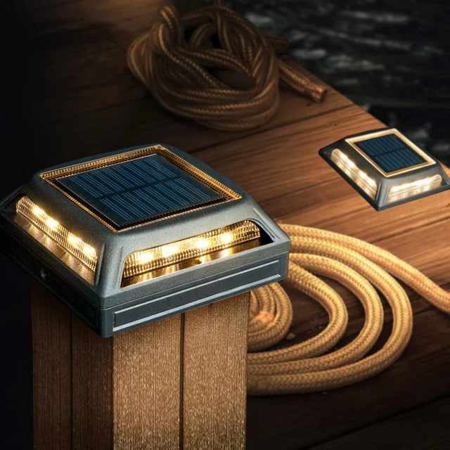 Classy Caps Muskoka Universal Solar Deck and Post Light, 2-pack S7