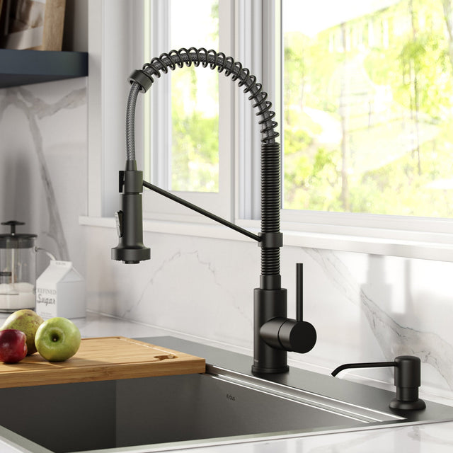 KRAUS Bolden 18-in Pull-down Faucet with Soap Dispenser L0