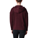 United Colors of Benetton Women’s Full Zip Cable Hoodie