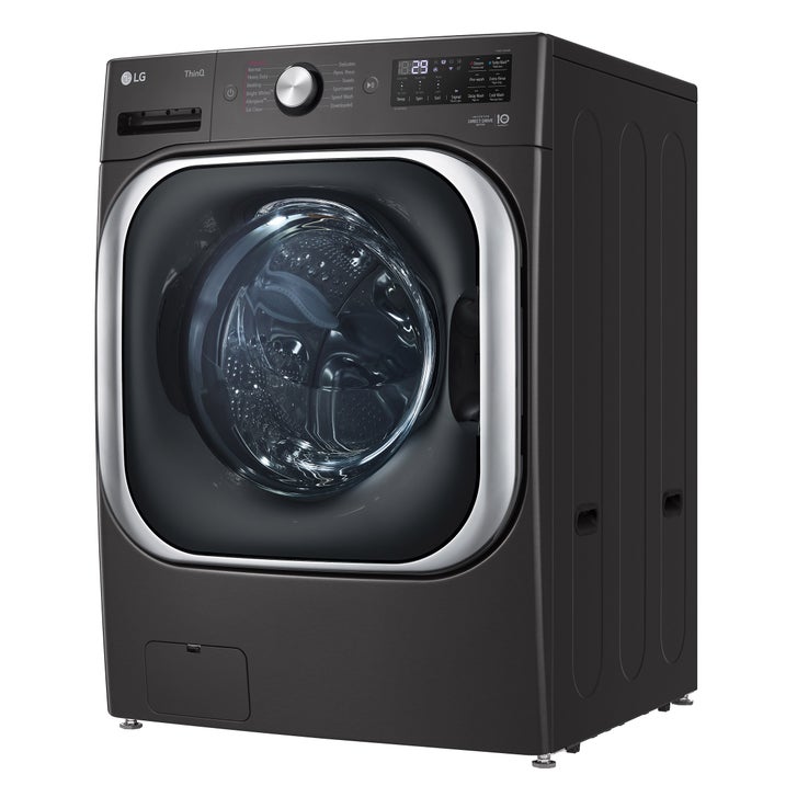 LG 6.0 cu ft. Black Steel Front Load Washer with Smart Wi-Fi and TurboWash