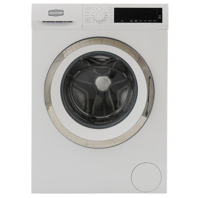 Marathon 24 in. 2.2 cu ft. White Front Load Washer with 15 Program Cycle Options F0