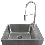 Transform 28 in. All-in-one Laundry Cabinet with Stainless Steel Sink and Faucet