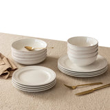 over&back Stoneware Dinnerware Set, 16-pieces