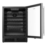 Hisense 5.4 cu.ft. Stainless Steel Hybrid Beverage / Wine Center with Reversible Door