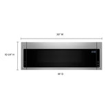 Whirlpool 1.1 cu ft.Low Profile Over-the-Range Microwave Hood Combination - 400 CFM