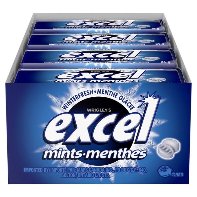 Excel Winterfresh Mints, 8 × 34 g C4