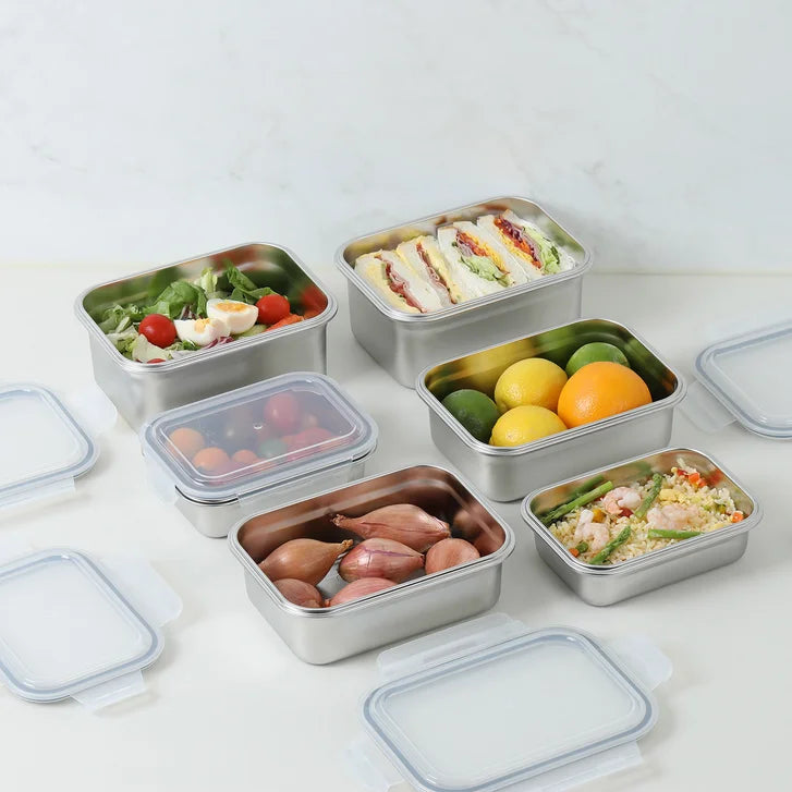 Neoflam Stainless Steel Food Storage Set, 12-pieces