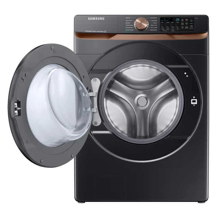 Samsung 27 in. 5.8 cu. ft. Black Stainless Steel Front Load Washer with Super Speed Wash and Steam