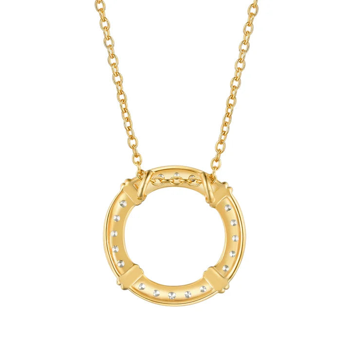 Round Brilliant Diamond Circle Pendant (0.35 ctw)