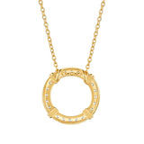 Round Brilliant Diamond Circle Pendant (0.35 ctw)