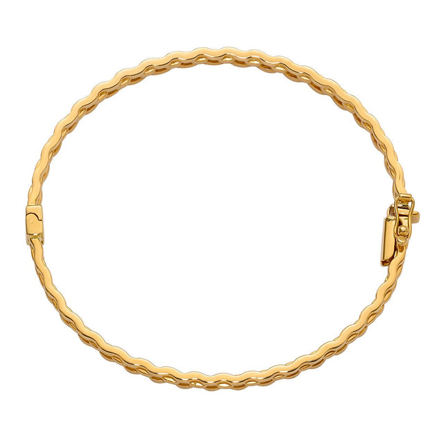 High Polish Bangle Bracelet in Yellow Gold H6