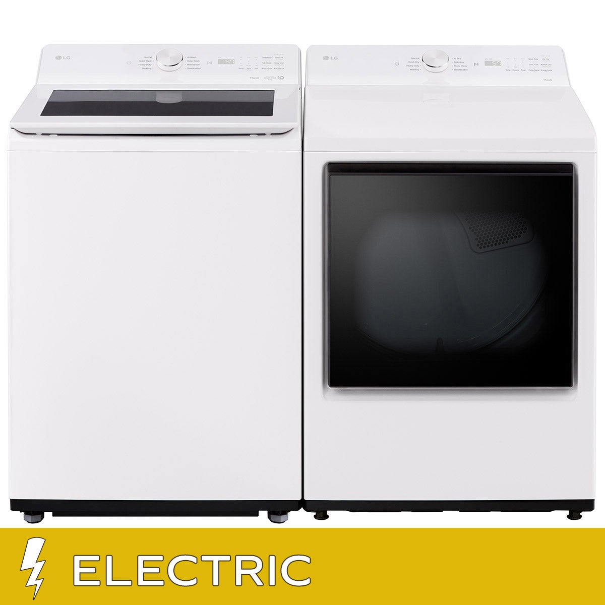 LG Laundry Bundle 5.6 cu. ft. Top Load Washer and 7.3 cu. ft. Electric Dryer
