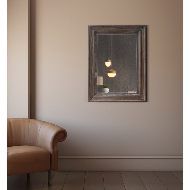 Appollo Enrico Wood Mirror, Oak Finish M3