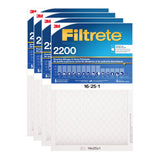 3M Filtrete MPR 2200 1-in Premium Furnace Filters, 4-pack