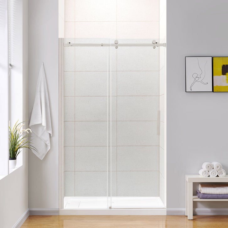 OVE Decors Kelsey 48 in. Sliding Glass Shower Door with Hardware