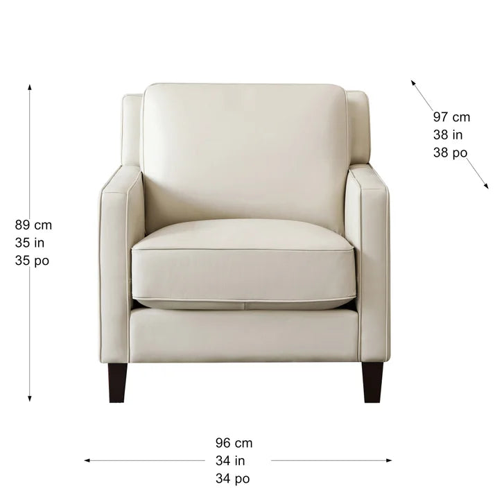 Prospera Home West Park Top-grain Leather Chair