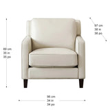Prospera Home West Park Top-grain Leather Chair
