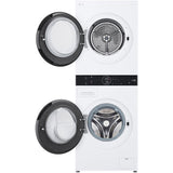 LG Compact 24 in. Washtower Single Unit Front Load 3.1 cu. ft. Washer and 4.2 cu. ft. Electric Dryer With Non Venting Heat Pump