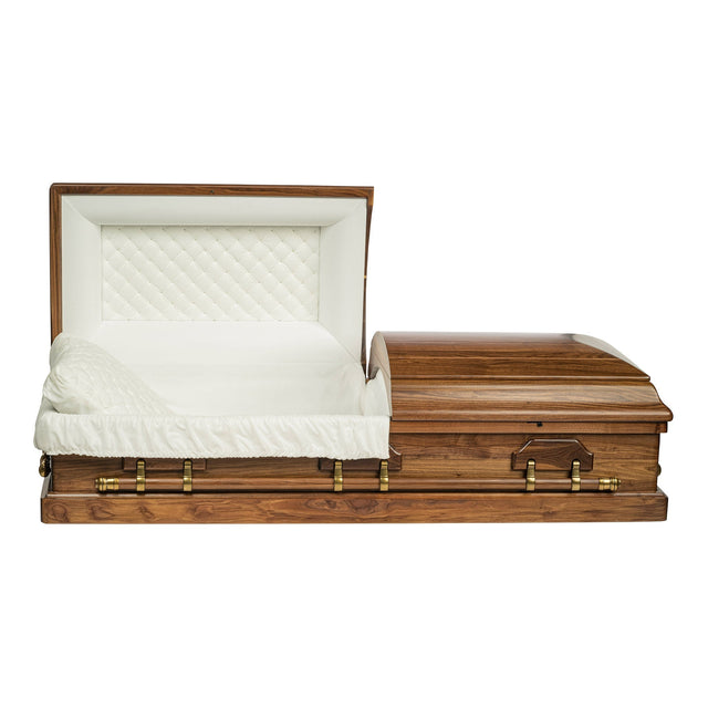 Walker Casket - Woodington Solid Wood Casket - Expedited shipping F7