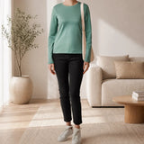 United Colors of Benetton Women’s Long Sleeve Supima Top