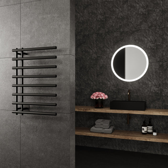 Paris Mirror Leto 8 Bar Towel Warmer O0