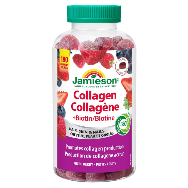 Jamieson - Collagen + Biotin Gummies, 180 Gummies S0