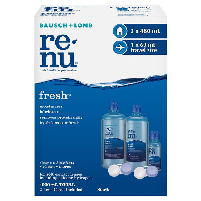 Renu Fresh Multi-Purpose Solution 2 x 480 ml + 60 ml Q7