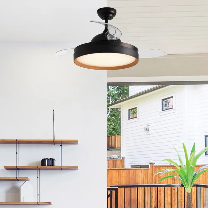 Xtricity Starlight 42" Retractable Blade Ceiling Fan With Integrated LED Lights
