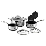 HexClad Saucepan Set with Trivets, 6-piece