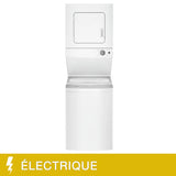 Whirlpool 24 in. White Electric Stacked Laundry Centre with 1.8 cu. ft. IEC Washer and 3.4 cu. ft. Dryer