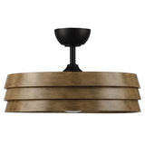 Parrot Uncle 22 in. Farmhouse Wood Grain Ceiling Fan with Light