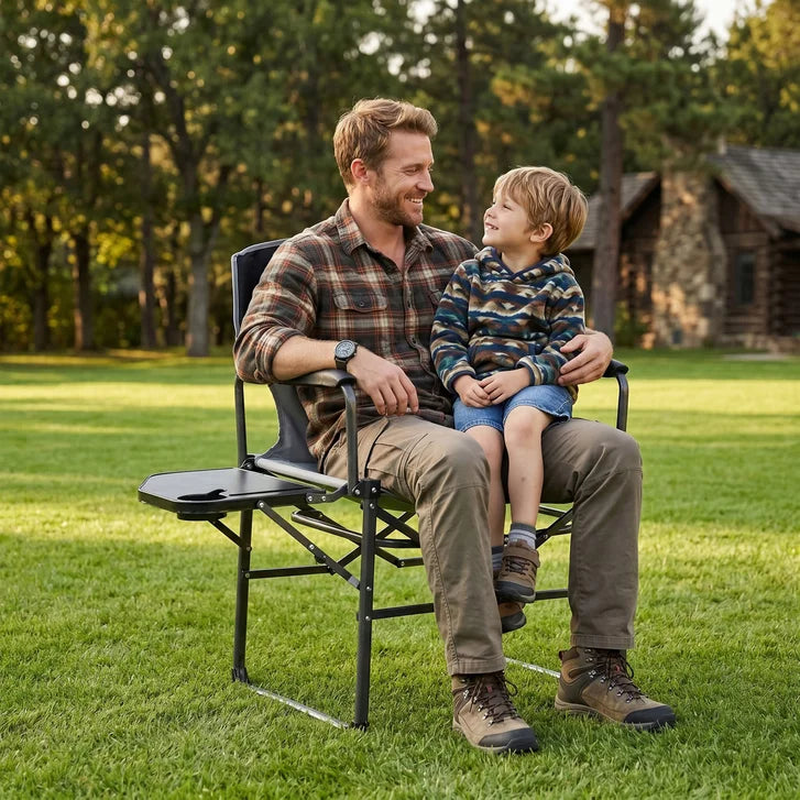 KingCamp Quick Fold Director's Chair with Oversized Seat