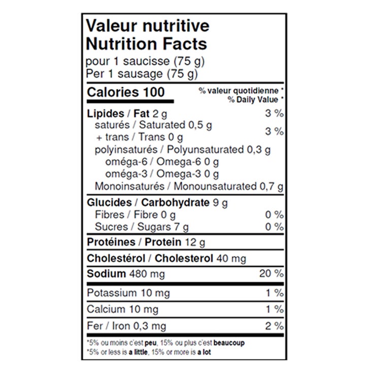 Northfork Meats Pure Wild Boar Sausages with Wild Honey and Garlic 75 g (2.6 oz) x 32 count