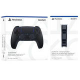 PlayStation 5 DualSense Midnight Black Wireless Controller and Charging Station Bundle