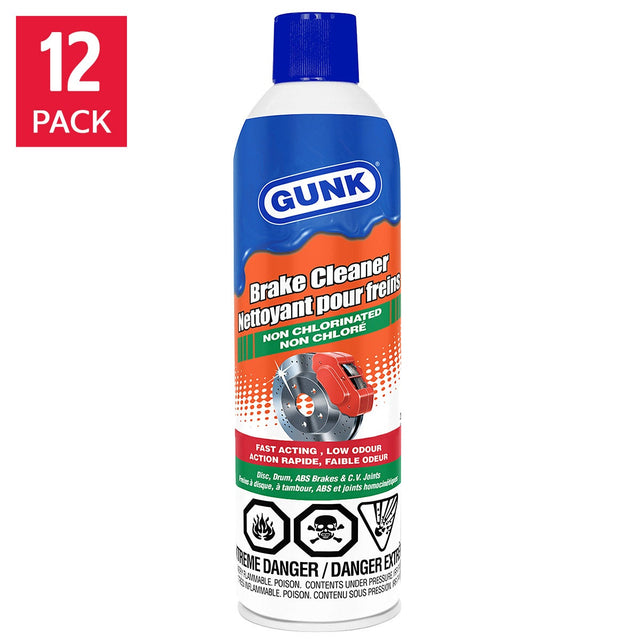 Gunk Brake Cleaner Non Chlorinated, 12-pack X4