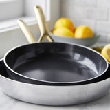 GreenPan GP5 5-ply Stainless Steel Skillet Set, Gold Handles, 2-pieces