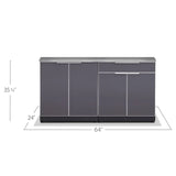 NewAge Products 3-piece Outdoor Kitchen Aluminum