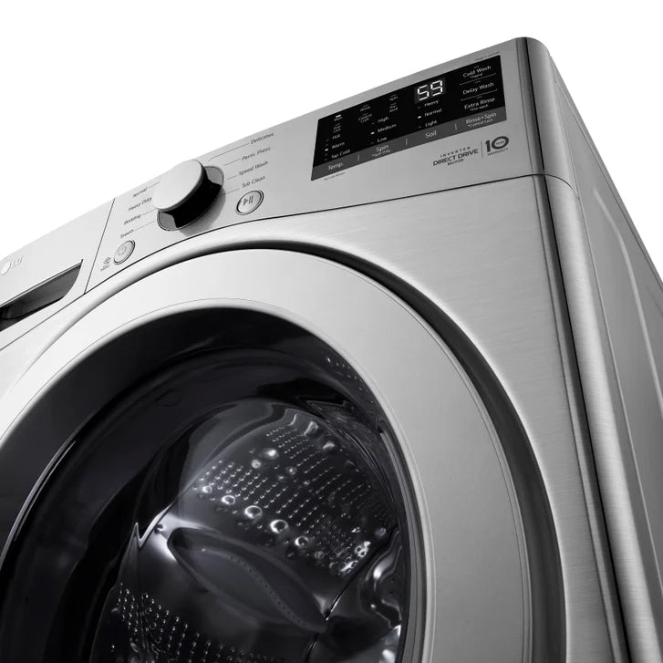 LG 5.2 cu. ft. Graphite Steel Ultra Large Capacity Front Load Washer with 6Motion Technology