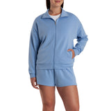 Lazypants Women's Full Zip Mock Neck Sweatshirt