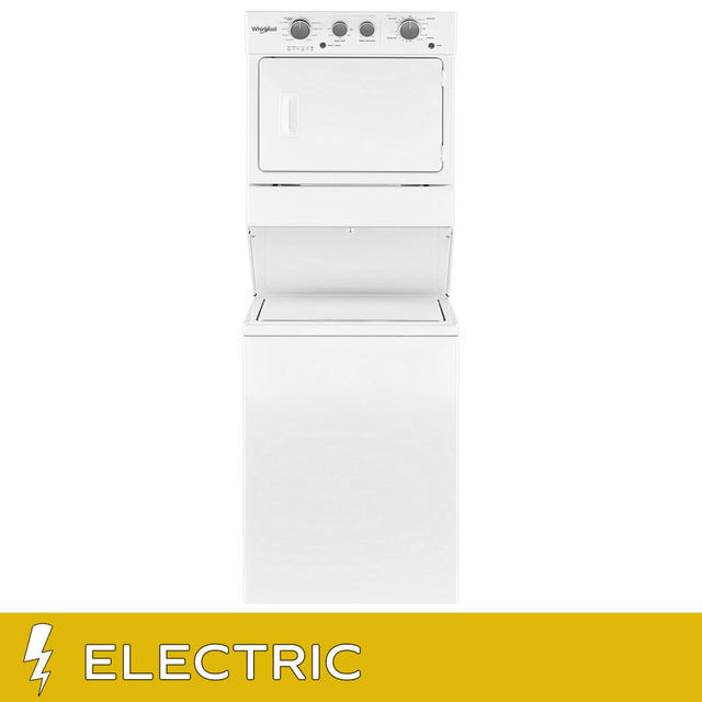 Whirlpool 27 in White Stacked Electric Laundry Centre with 4.0 cu. ft. I.E.C. Washer and 5.9 cu. ft. dryer I3