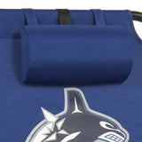 NHL 4-Position Folding Chair With Wood Arms